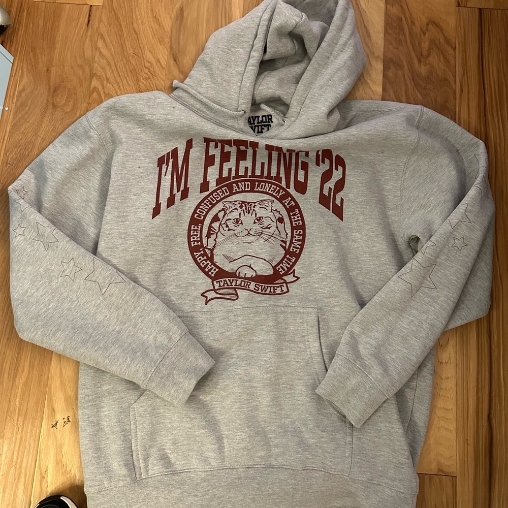 Taylor Swift Rare Official Cat I’m feeling 22 Hoodie large eras